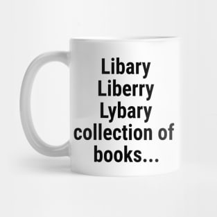 Library - collection of books Mug